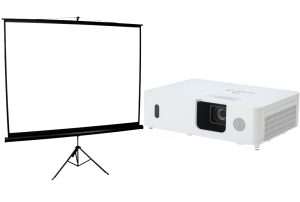 Hitachi CPWU5505 Projector & Screen Package
