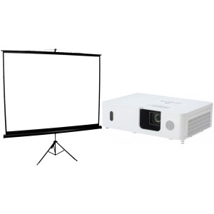 Hitachi CPWU5505 Projector & Screen Package