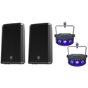 Medium party pack - 2 speakers & 2 lights