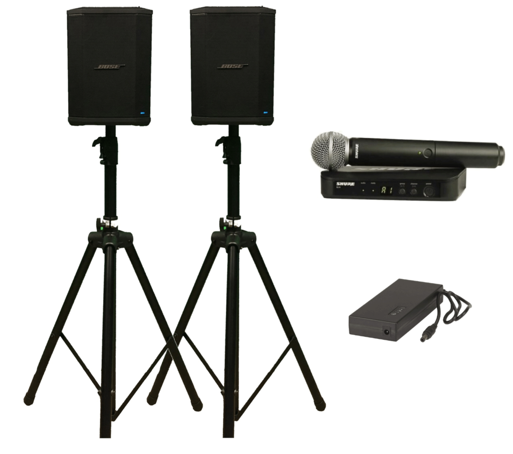 Portable PA System Hire Battery Powered Medium Element ICT Live