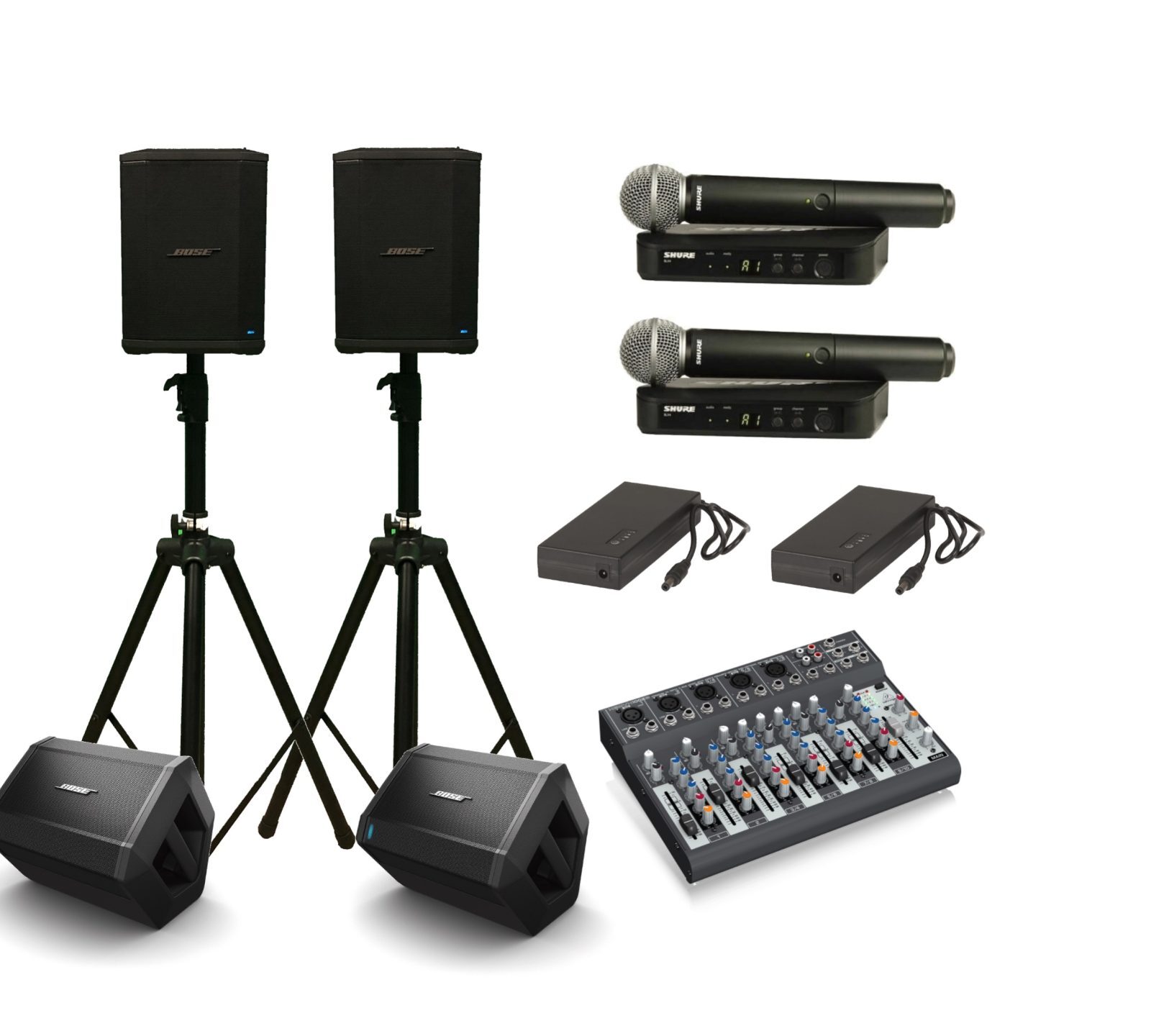 Performer Portable PA Hire with foldback - Element ICT