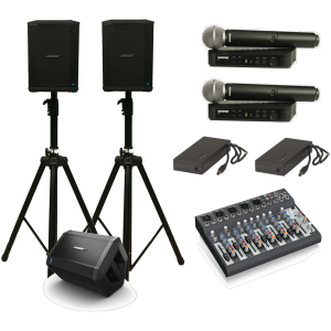 Portable performer PA system with foldback