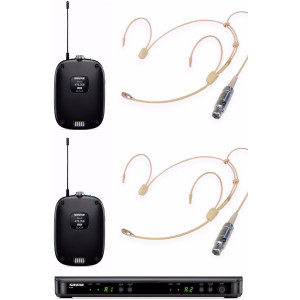 Shure Dual Cheek Headset Bundle