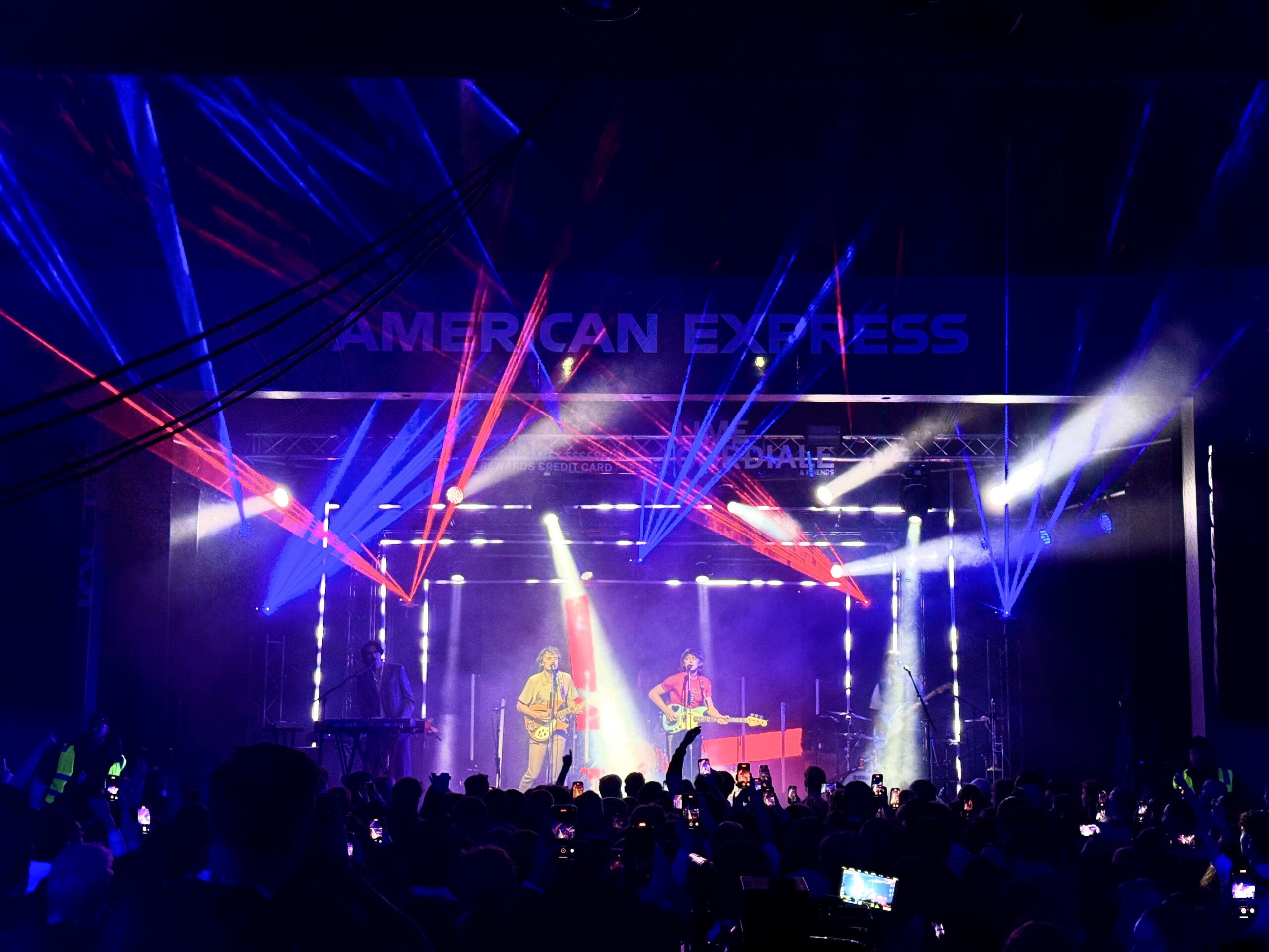 Lighting package including moving head spots and lasers